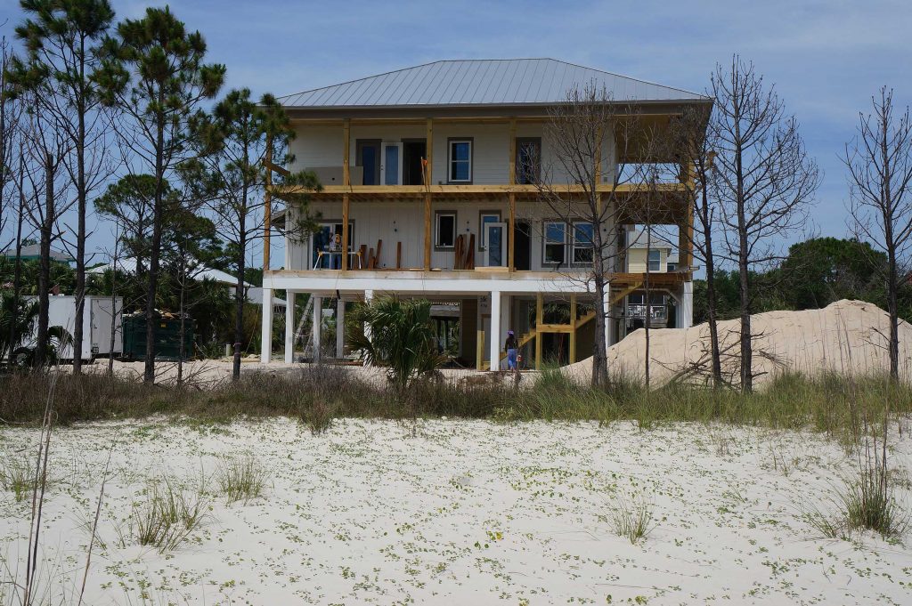 Three story home under construction by our home builders.