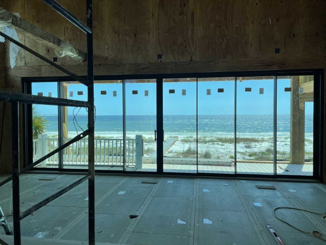 Interior view of waterfront home reno in Port St Joe.