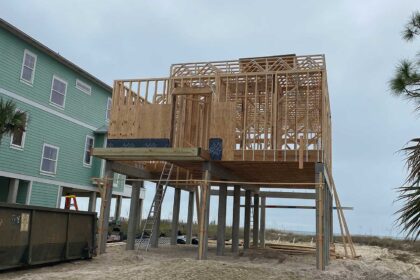 New waterfront home we are building near Cape San Blas and Apalachicola, FL